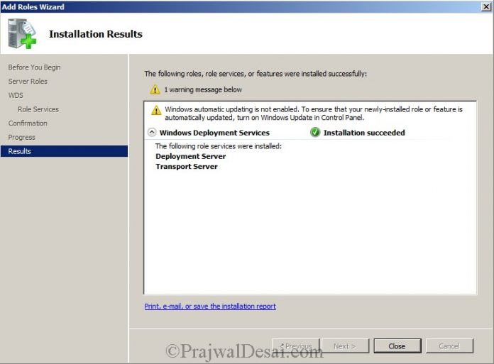 Installing And Configuring Windows Deployment Services